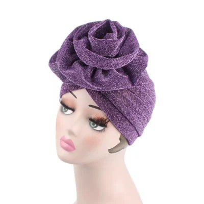 Glittery Flower Turban For Drag Queens (Various Colors)