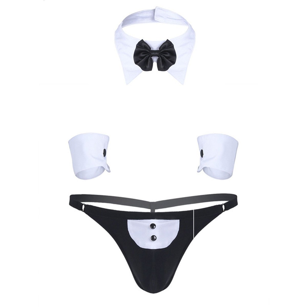 Sexy Butler Underwear Role Play Costume (Set Of 3) - Queerks™