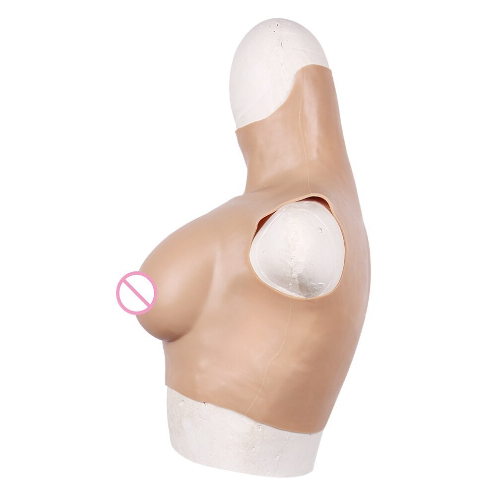  Crossdressing Apparel Male to Female Bodysuit, Silicone Breast  Forms Fake Vagina Panties Jumpsuit for Crossdresser Fake Boobs C/D/E Cup  (#2,C Cup+Silicone) : Clothing, Shoes & Jewelry